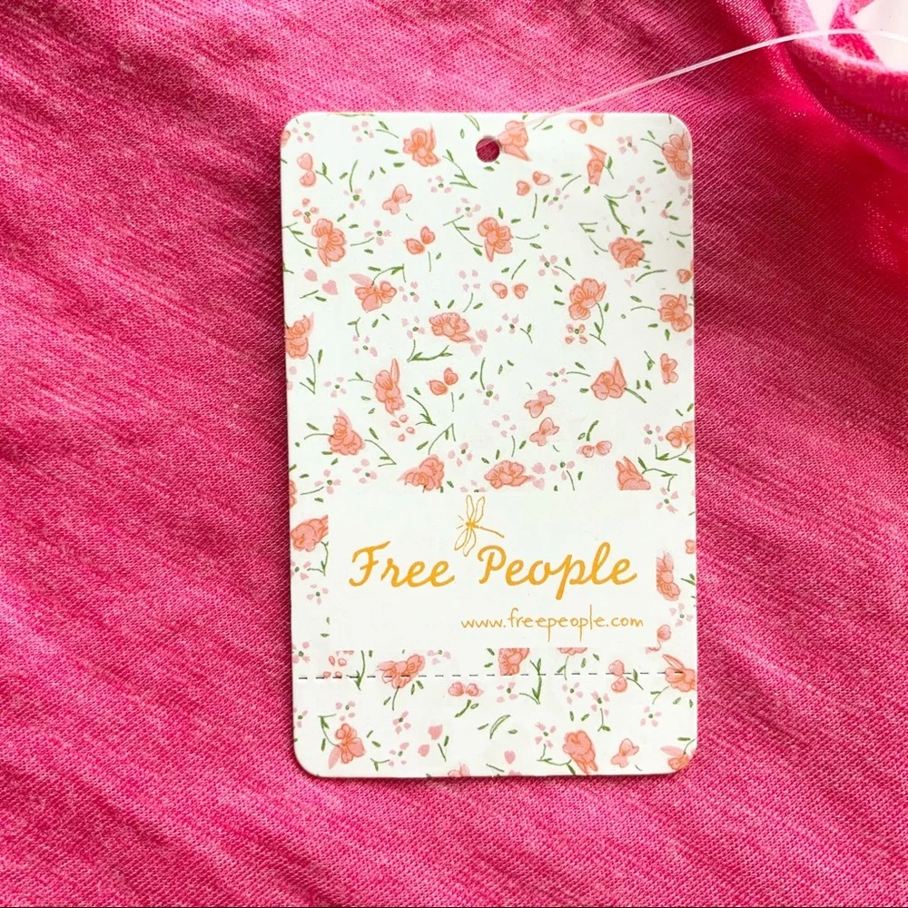 🌸New🌸 Free People Oversized Hot Pink Top S NWT